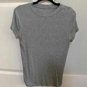 A new day Target gray ribbed short sleeve tee shirt